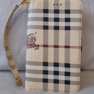 Burberry Cell Phone Case 6 inches x 3 inches